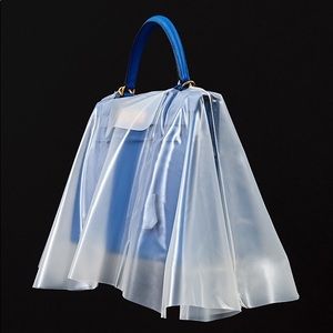 Authentic Hermes Clear Plastic Raincoat 